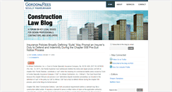 Desktop Screenshot of grconstructionlawblog.com