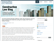Tablet Screenshot of grconstructionlawblog.com
